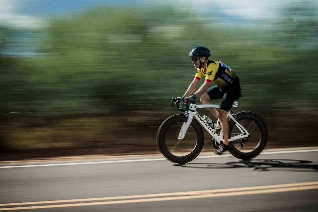 Cyclist at High Speed