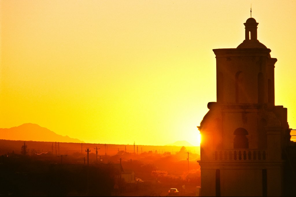 San Xavier at Sunset