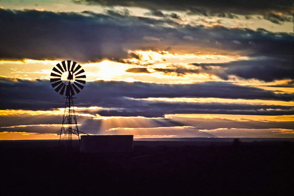 Windmill at Sunset